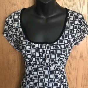 White House Black Market scoop neckline top size L
